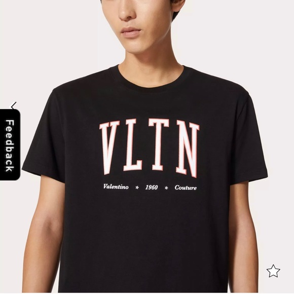 Valentino Other - COTTON CREWNECK T-SHIRT WITH VLTN PRINT